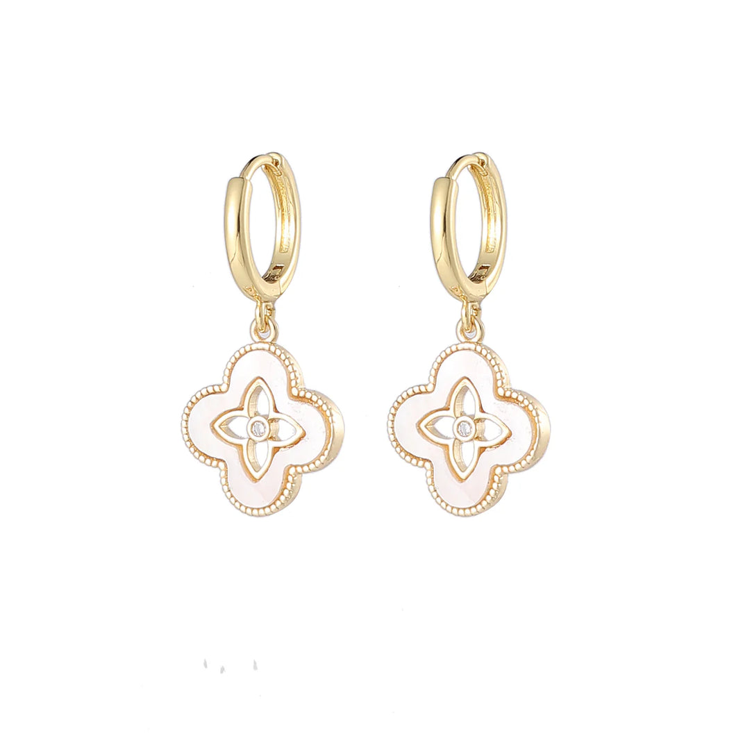 PARK LANE- GOLD PLATED MOTHER OF PEARL EARRINGS