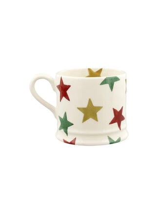 RED, GREEN AND GOLD STARS SMALL MUG