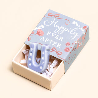 Tiny Matchbox Ceramic Horseshoe Token