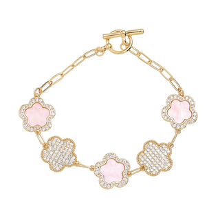 PARK LANE- GOLD PLATED BRACELET WITH CUBIC ZIRCONIA STONES