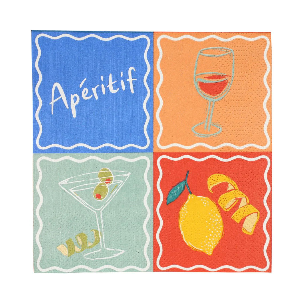 BON APPETIT, 33CM NAPKIN, 21PK