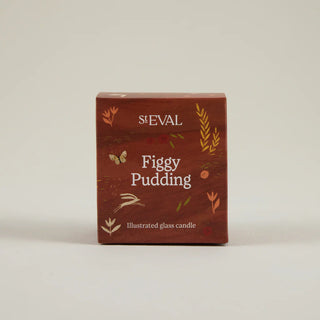 St Eval Glass Christmas Wonderland Figgy Pudding Candle