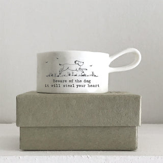 Beware Of The Dog It Will Steal Your Heart Tea Light Holder