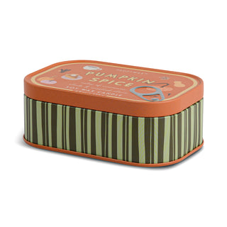 Paddywax Bistro 4.5oz/127g Pumpkin Printed Tin Candle - Pumpkin Spice