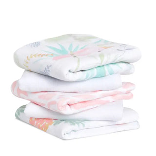 aden + anais
essentials cotton muslin squares 5 pack - tropical