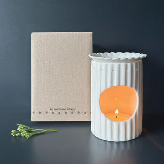 Wax melt burner-May your troubles melt away