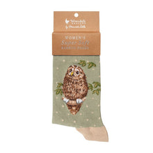 Load image into Gallery viewer, Owl Sock - Treetops
