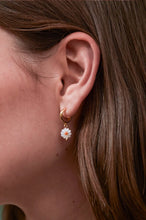 Load image into Gallery viewer, Estella Bartlett Earrings - Flower Shell Hoop Earrings
