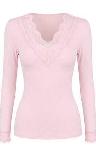 Luella Lace V Neck Base Layer