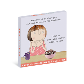 "Breakfast" Caramel & Honeycomb Milk Chocolate Bar 80g