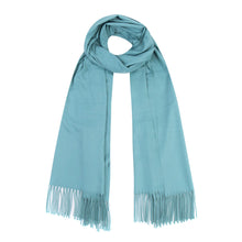 Load image into Gallery viewer, Park Lane Celine Pashmina Scarf In Aqua Mist
