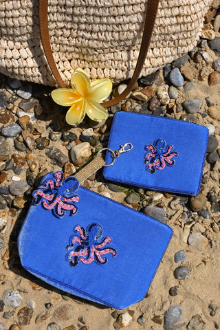 My Doris Hand Beaded Pouch - Octopus