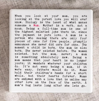 Coulson Macleod Mum - Ceramic Coaster Wise Words