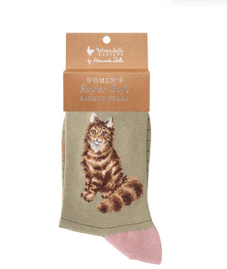 Wrendale Cat Sock Feline Fabulous