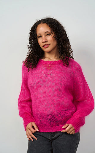 Luella Plockton Mohair Blend Balloon Sleeve Jumper