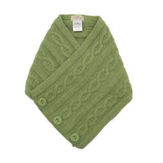 ZELLY - BUTTON TIPPET GREEN