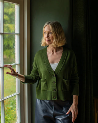 CHALK - ANDREA CARDIGAN | GREEN