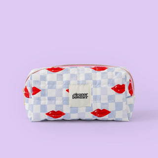Eleanor Bowmer Checker Lips Pencil Bag