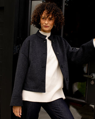 CHALK EDWINA JACKET IN CHARCOAL