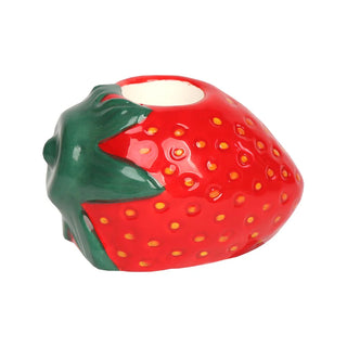 Bon Appetit Strawberry Ceramic candle Holder