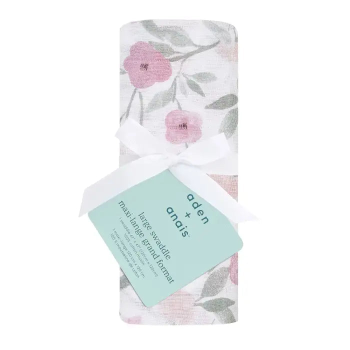 Aden & Anais Large Swaddle Muslin Ma Fleur