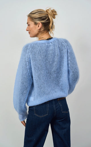 Luella Plockton Mohair Blend Balloon Sleeve Jumper