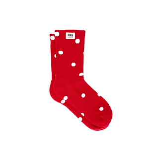 Roka Wimbledon Crew Socks in Scarlett Dot