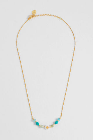 Estella Bartlett Green Miyuki Bead Necklace