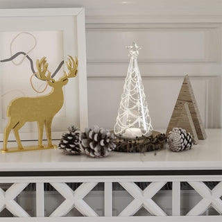 Deluxe LED Glass Pine Tree