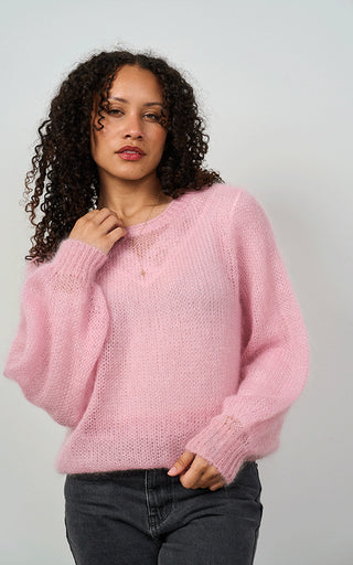 Luella Plockton Mohair Blend Balloon Sleeve Jumper
