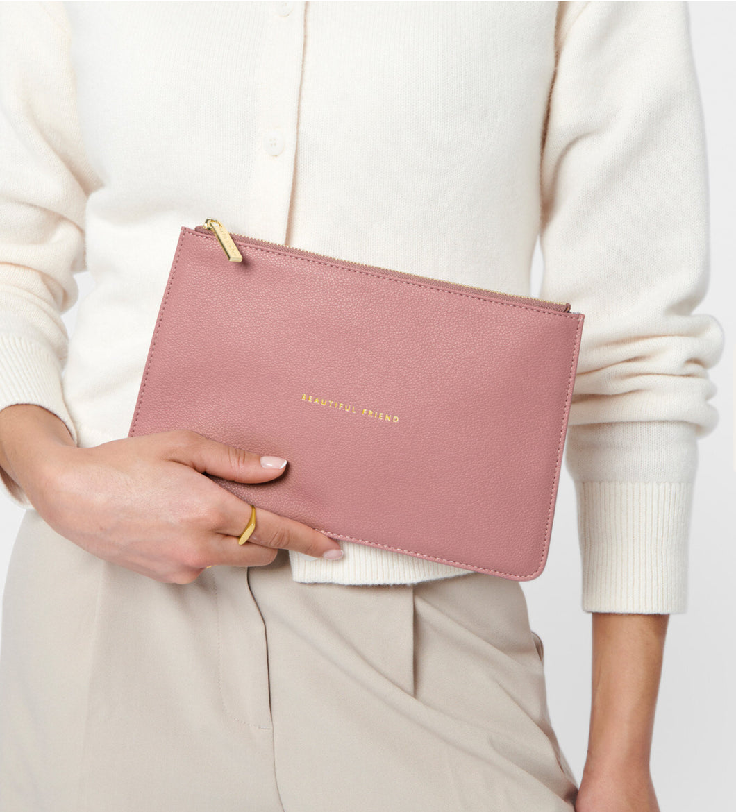 Katie Loxton Rose Pink Pouch - Beautiful Friend