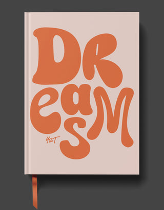 Yop & Tom Hardback Lined Notebook - Peachy Dreams