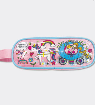 Rachel Ellen Glitter Pencil Case With Handle - Little Princess