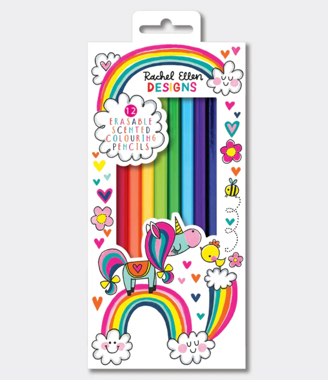 Rachel Ellen Scented Colouring Pencils - Unicorn