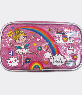 Rachel Ellen Glitter Pencil Case - Shine Bright