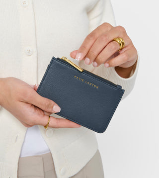 Katie Loxton Hana Coin & Cardholder in Slate Blue