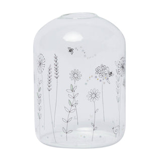 Borosilicate Glass Vase- Wildflowers