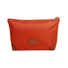Load image into Gallery viewer, Alice Wheeler Orange Harrow Travel Bag/Pouch
