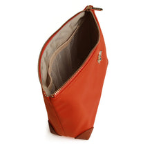 Load image into Gallery viewer, Alice Wheeler Orange Harrow Travel Bag/Pouch
