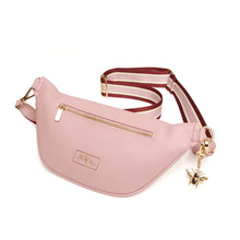 Load image into Gallery viewer, Alice Wheeler Pink Banana Bag
