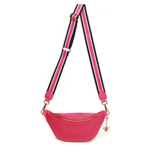 Load image into Gallery viewer, Alice Wheeler Hot Pink Banana Bag
