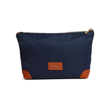 Load image into Gallery viewer, Alice Wheeler Navy Harrow Travel Bag/Pouch
