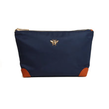 Load image into Gallery viewer, Alice Wheeler Navy Harrow Travel Bag/Pouch
