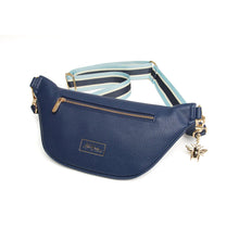 Load image into Gallery viewer, Alice Wheeler Navy Banana Bag
