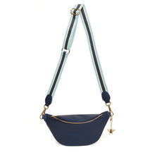 Load image into Gallery viewer, Alice Wheeler Navy Banana Bag
