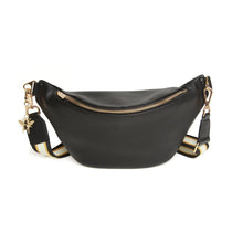 Load image into Gallery viewer, Alice Wheeler Black Banana Bag
