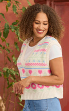 Load image into Gallery viewer, Luella Fiona Fair Isle Pattern Cotton Tank Top
