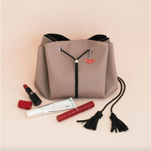 Load image into Gallery viewer, Donna May London Nude Lay Flat Makeup Bag
