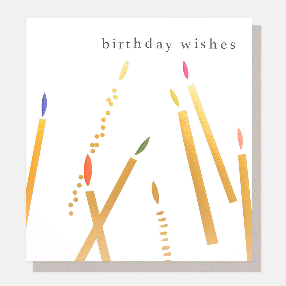 Birthday Wishes Candles Card