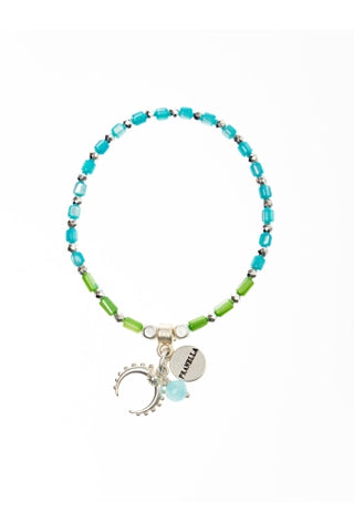 Pranella Silver Neve Horn Bracelet
